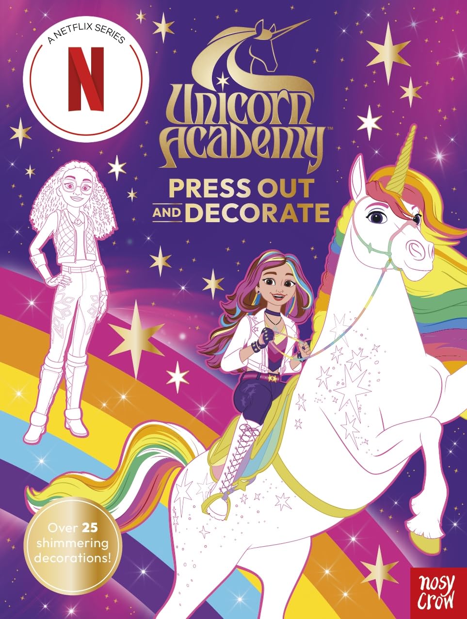 Unicorn Academy: Press Out and Decorate: with over 25 sparkling pieces (Unicorn Academy: TV tie-in titles)