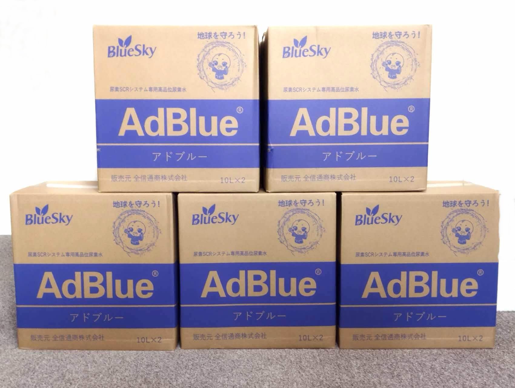 AdBlue アドブルー 高品位尿素水　20L　尿素水　ディーゼル車　4個セット maxtool_ad-20