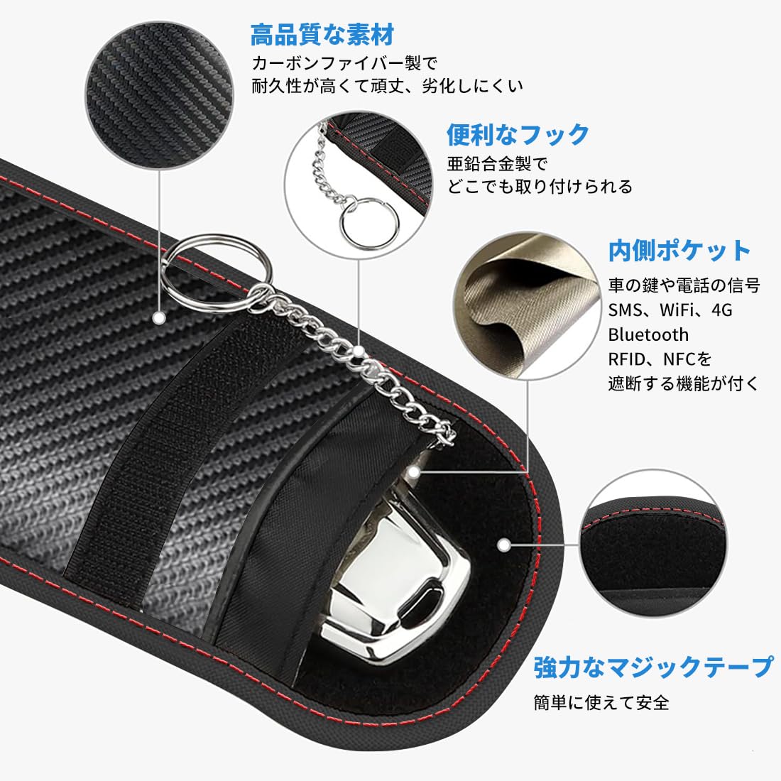 Amazon | [GuuYi] ヴェゼル 適用 電波遮断 車キーケース リレー