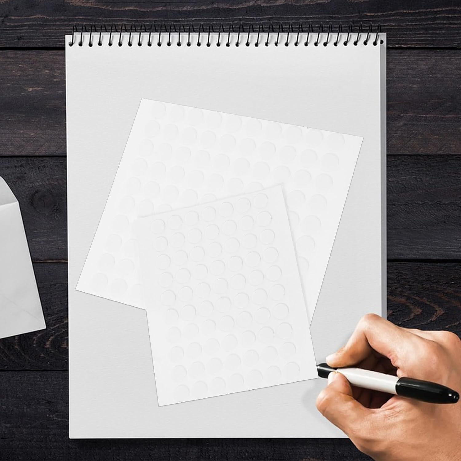 10 Sheets Adhesive Dots Acrylic Double Sided Removable
