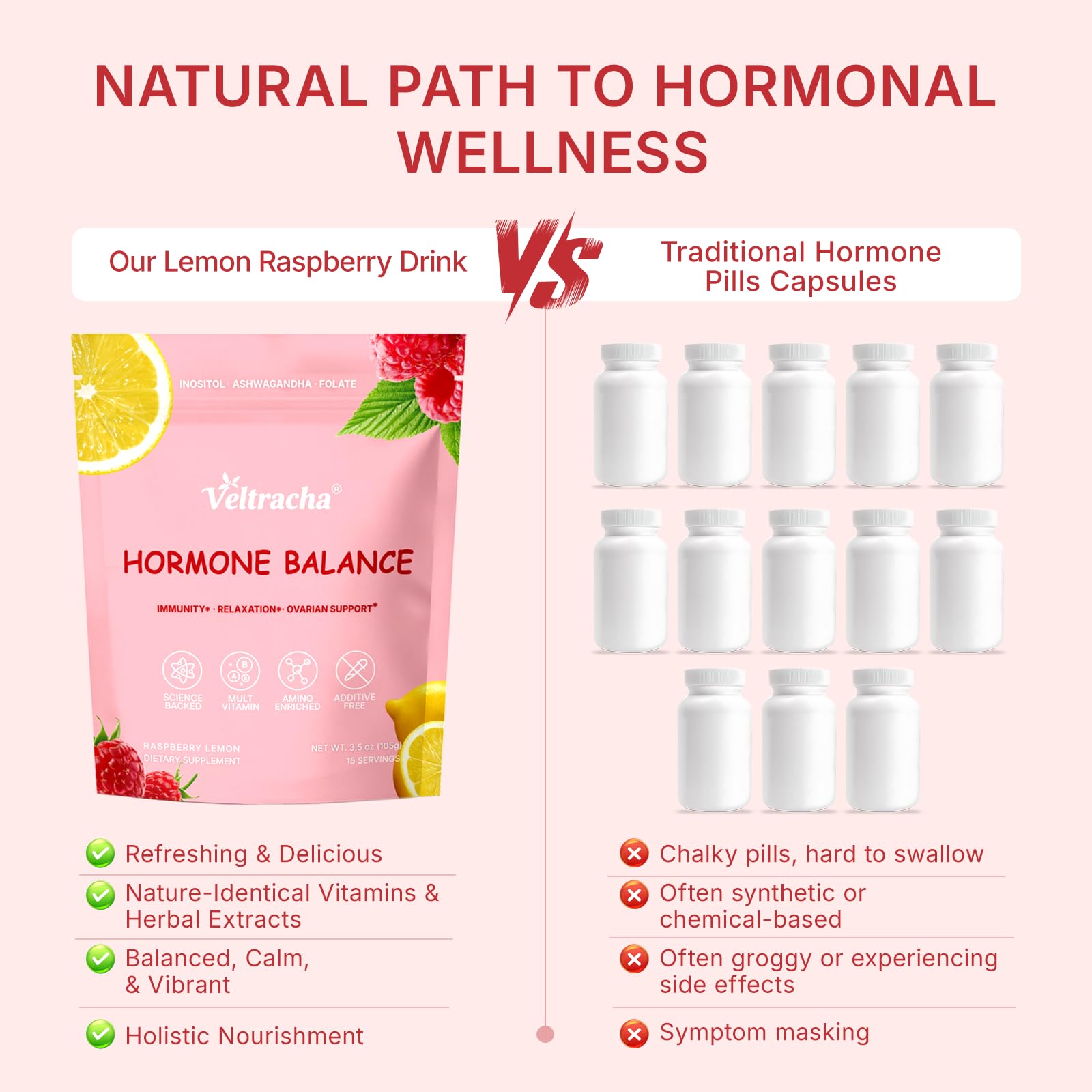 Hormone Balance for Women, Raspberry Lemon, 15 Servings — Amazon image 7