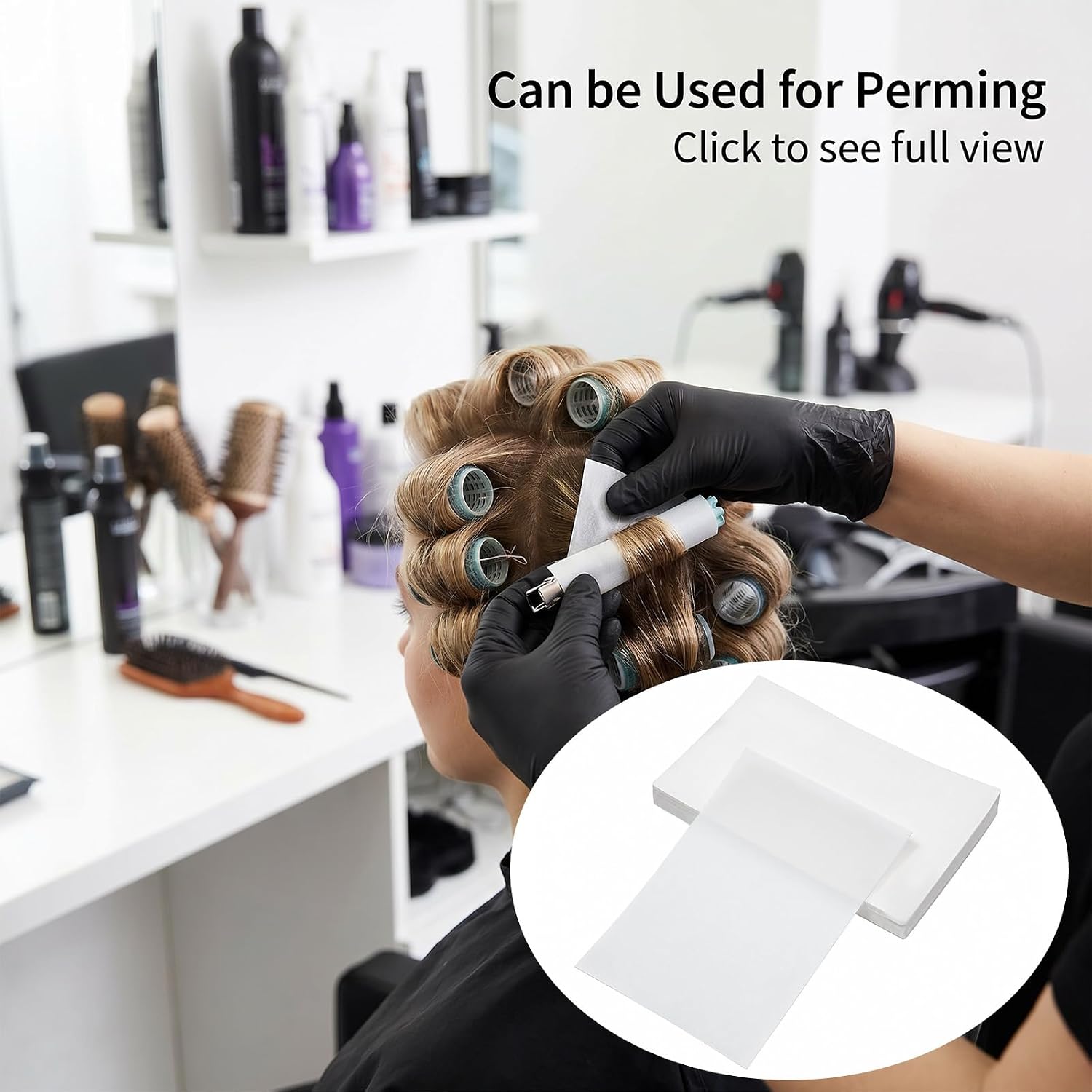 JJUNW 320 Pcs End Papers, Thin End Paper for Hair Perm, Breathable Salon-Grade Perm Paper High Temperature Resistance Curling Tissue Styling for Cold Hot Perms Styling Tools