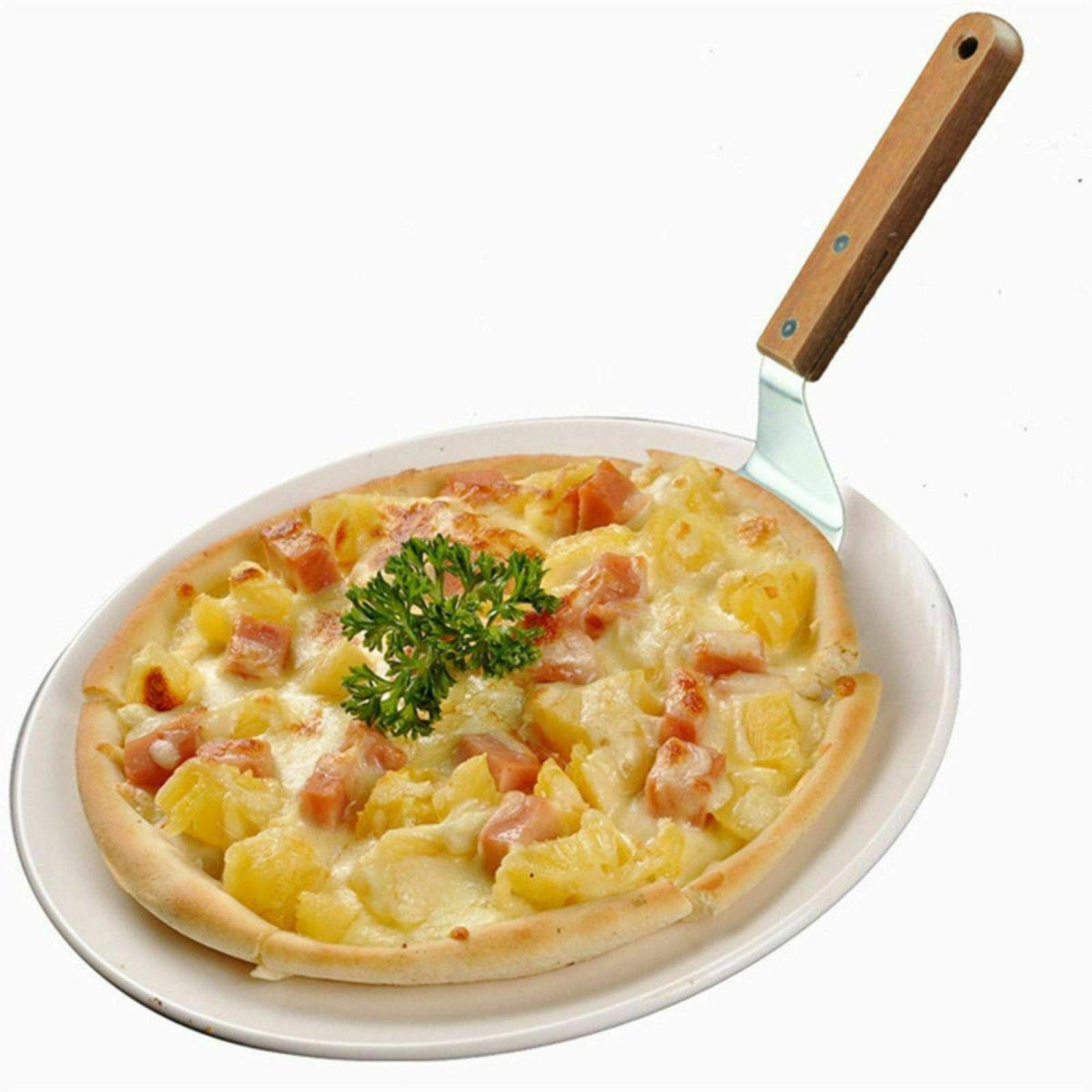 Pala para Pizza de Acero Inoxidable, espátula para Pizza, Pala para Tartas, Herramienta para Hornear panqueques para la Cocina del hogar