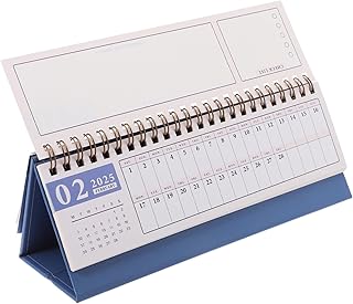 jojofuny 年横長ミニ卓上カレンダー コンパクトオフィ ンナー 滑らか用紙仕様 書きやすく色あせにくい 持ち運び便利でデスク飾りにも