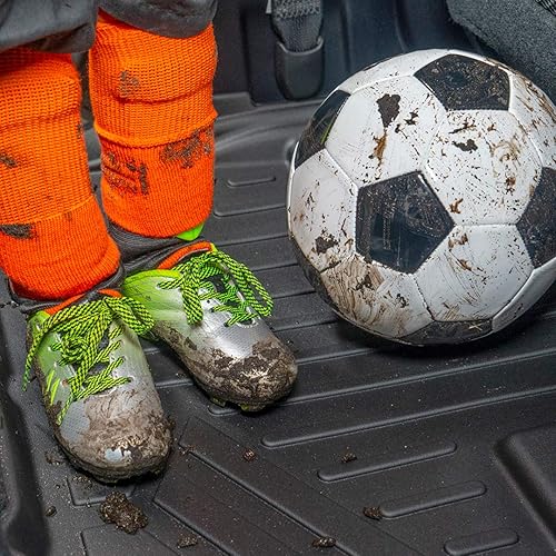 Miniatura 7 de SMARTLINER Juego de alfombrillas de 3 filas compatibles con Chevrolet Suburban 2015-2020