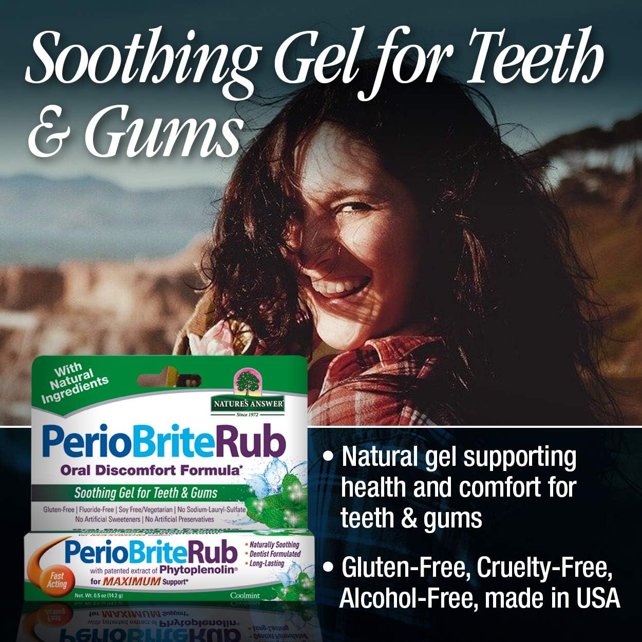 Natures Answer Periorub Topical Rub, 0.5 oz Dentist Formulated Soothing Gel for Teeth and Gums : Pain Relief Rubs : Beauty & Personal Care