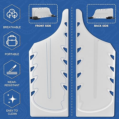 Miniatura 7 de Authentic XYJ Since 1986, 2 fundas largas para cuchillos con soportes, cubierta de hoja de cuchillo de chef, fundas para cuchillos de cocina,