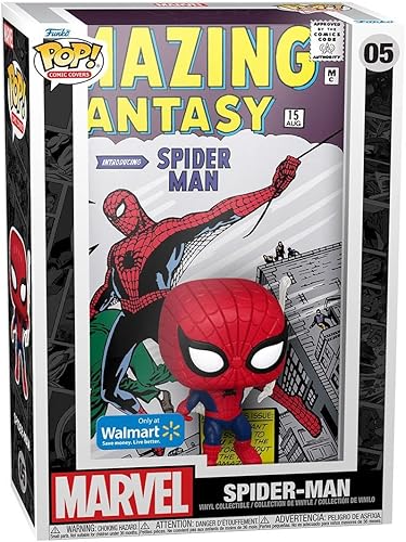Funko POP Pop Cover! Marvel: Amazing Spider-Man (Exc), figura coleccionable de vinilo de acción - 60931, multicolor