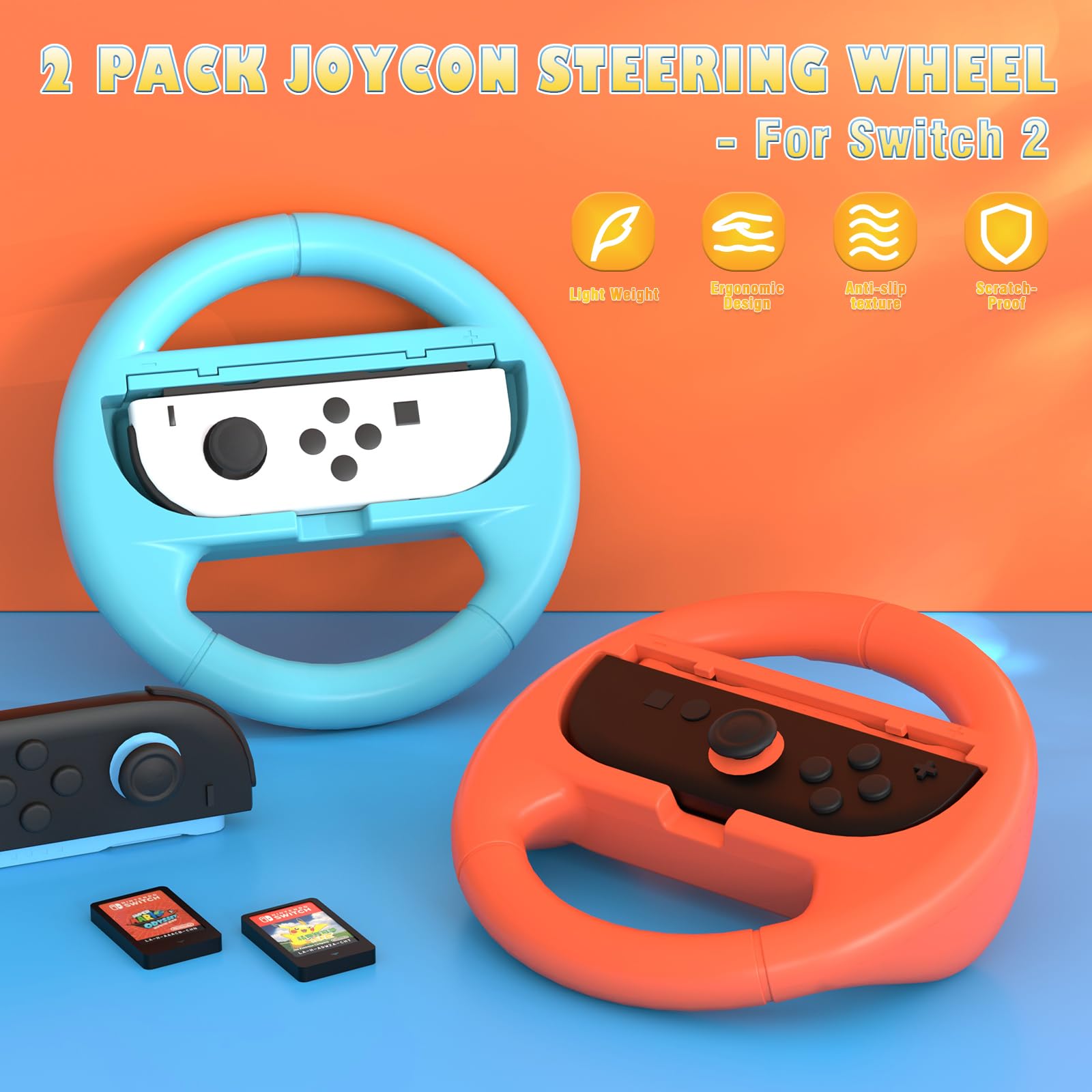 Snapklik.com : VGBUS 2PACK Steering Wheels For Nintendo Switch 2 ...