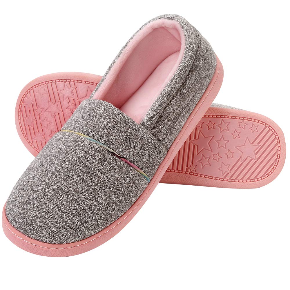 Urbancolor Women Washable Closed Back Indoor Slippers Anti-Slip House Slipper Breathable Home Shoes
