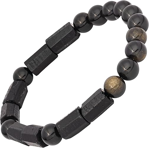 Conscious Items Protection Bracelets for Women & Men, Healing Crystal Bracelet with Natural Stones for Energy Shielding, Grounding, Stress, & Negative Energy Protection