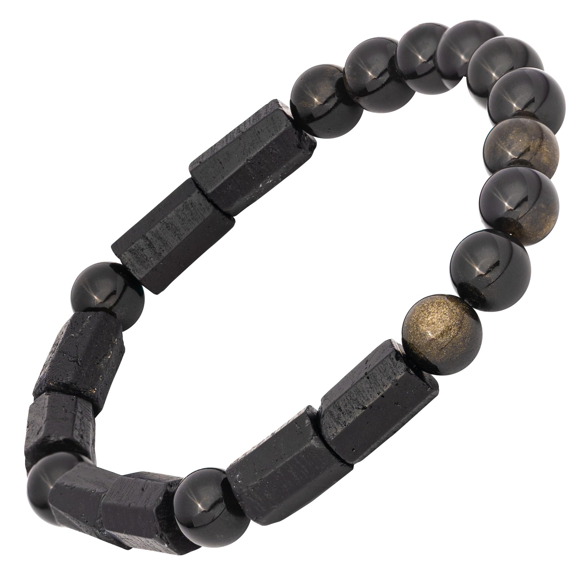 Protection Bracelets for Women & Men, Healing Crystal Bracelet with Natural Stones for Energy Shielding, Grounding, Stress, & Negative Energy Protection