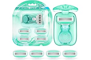 DreamGenius Women's Travel Razors with 5 Cartridges