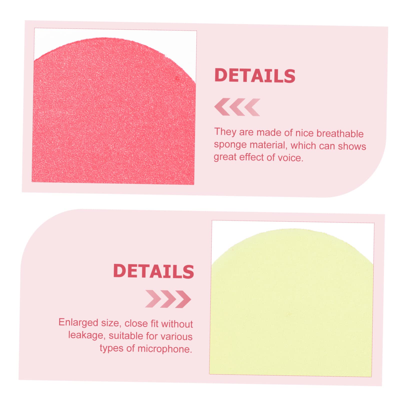 BESPORTBLE 80Pcs Microphone Covers Breathable Sponge Mic Covers for Ktv Conference Rooms and Interviews Protects From Saliva and Moisture Durable and Practical Design