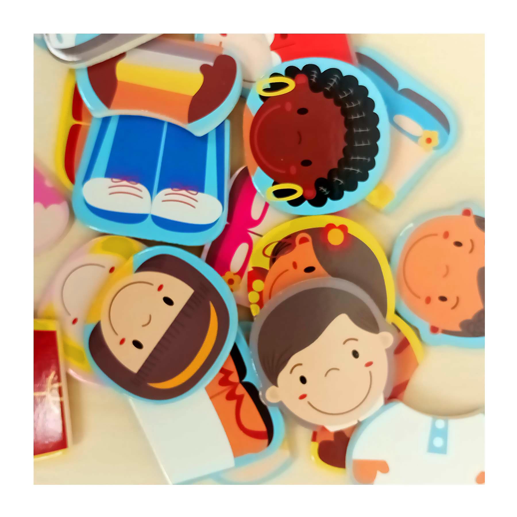 Multicultural Wooden Jigsaw Puzzle for Kids, Colourful, 24 pieces, 30 cm x 30 cm - Image 4