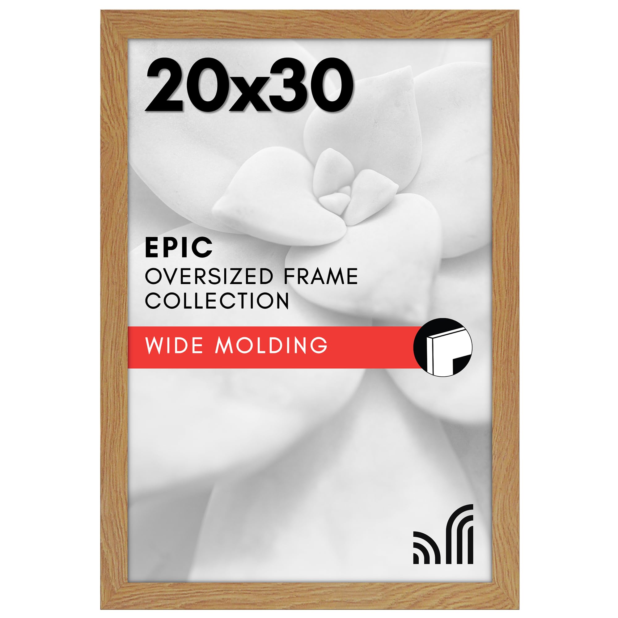 Americanflat 20x30 Poster Frame - Engineered Wood - Natural Oak
