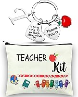 Vista 24 de MTLEE 2 piezas de regalo de agradecimiento para profesores de Navidad, kit de regalo para mujeres, bolsa de maquillaje, bolsa de cosméticos, llavero