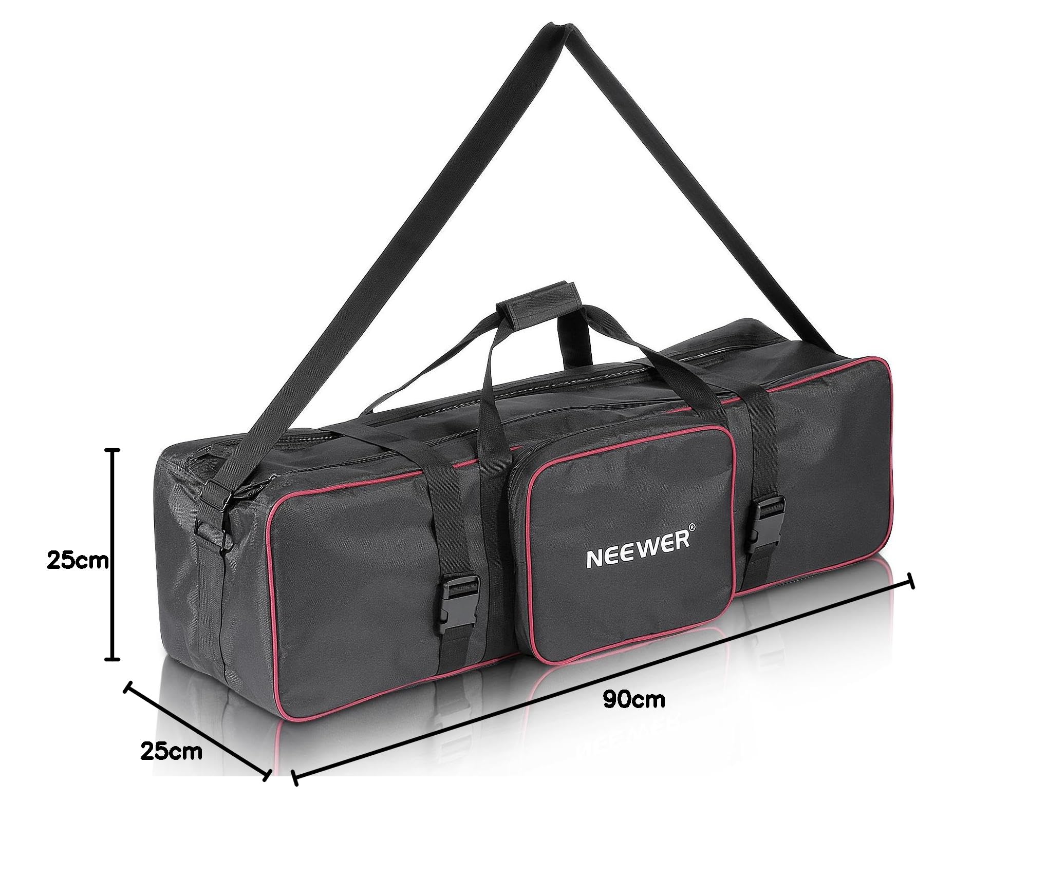 NEEWER 35"x10"x10" / 90 x 25 x 25cm Bolsa de Transporte Grande con Correa Equipo de Estudio Fotográfico para Trípode Soporte de Luz y Kit Iluminación para Fotografía (CB-05)