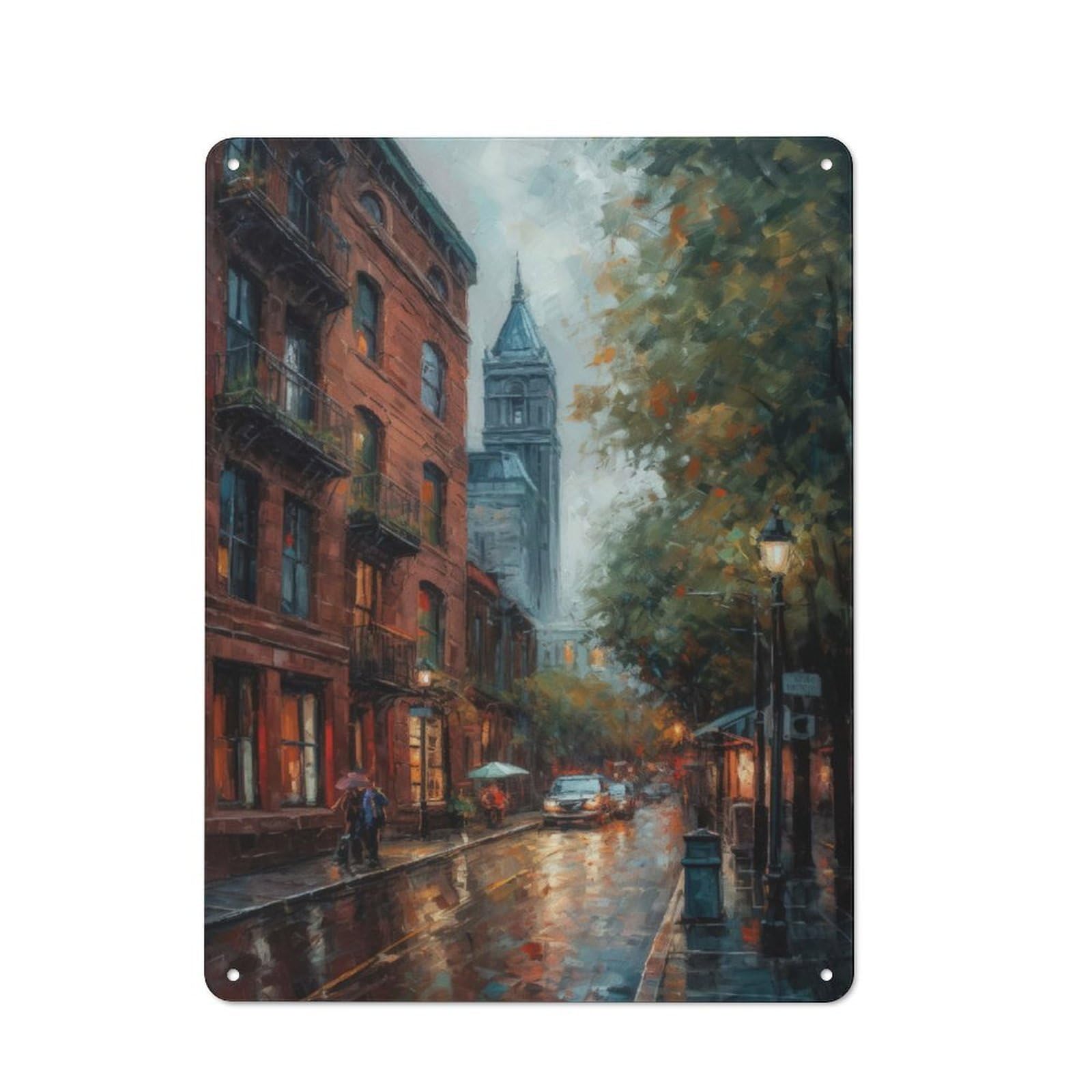 Junmoney Boston Charm Usa Tin Wall Plaque 40X30cm With For Man Cave Or Games Room, A New Home Present For Leisure-Room Decor Enthusiasts