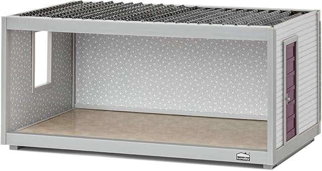 LUNDBY ROOM  Doll House Room Module 44 cm wide  Stackable Extension  Dolls House Furniture Kit  Age 4+  for 11 cm Mini Dolls 1:18