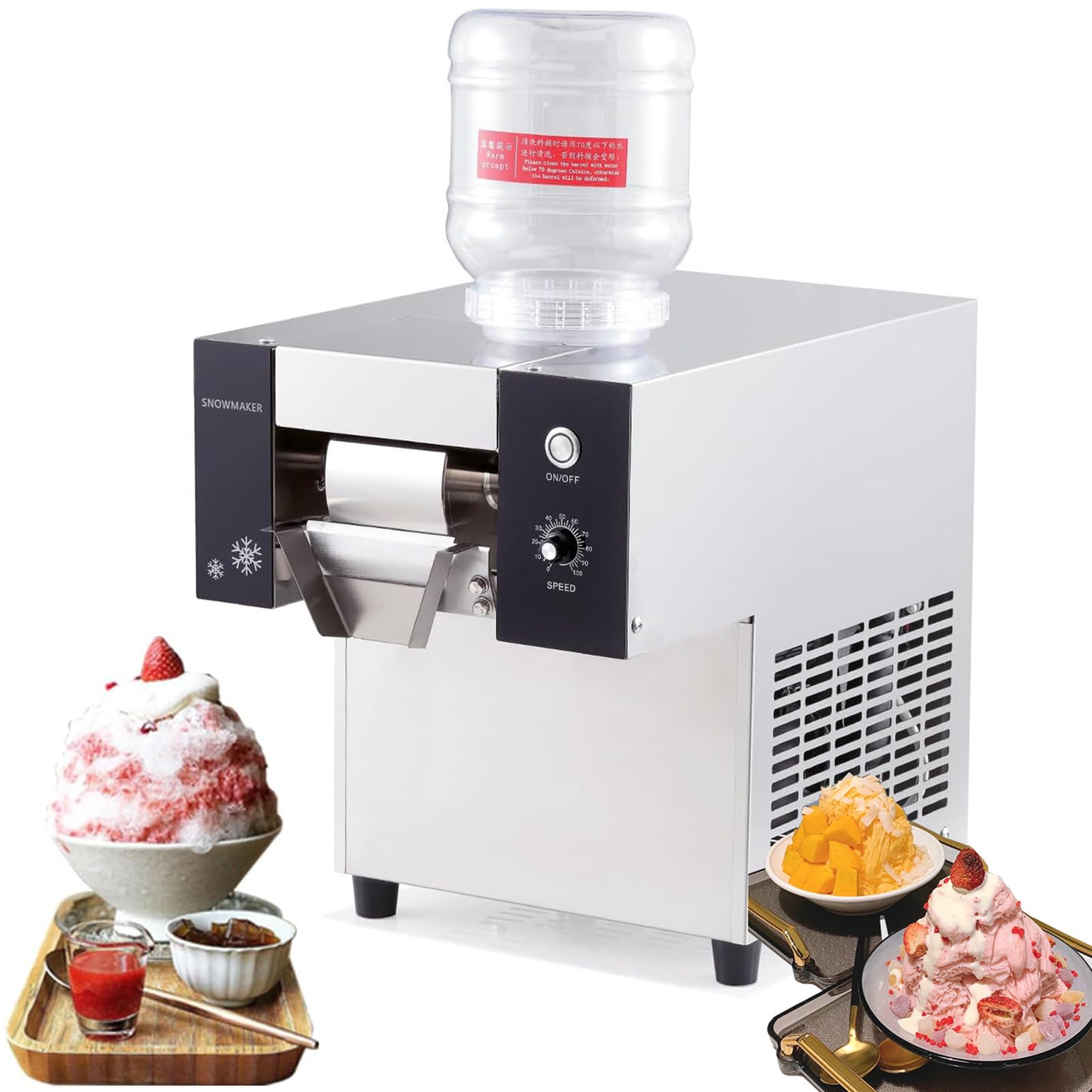 Amazon.com: Korean Bingsu Machine, Commercial Automatic Snowflake