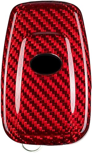 Miniatura 9 de Funda para llavero de fibra de carbono genuina para Toyota 86 GT86 Avalon C-HR Camry Corolla Highlander Land Cruiser Prado Prius RAV4 2016-2023
