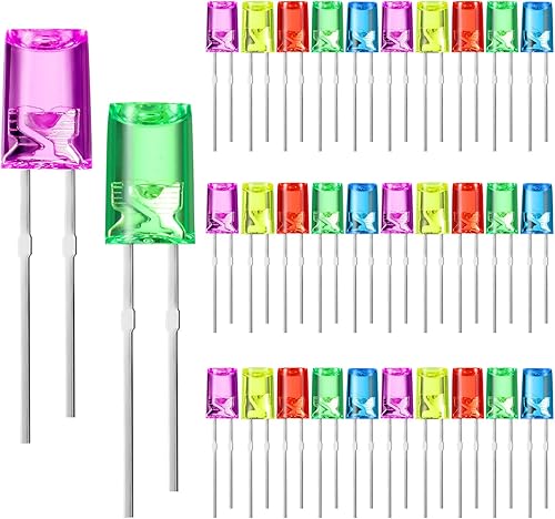 Miniatura 8 de Mudder Juego de 120 luces LED de 0.197 pulgadas para San Valentín, bombillas de repuesto de bombillas LED de bajo consumo para Halloween, juego de