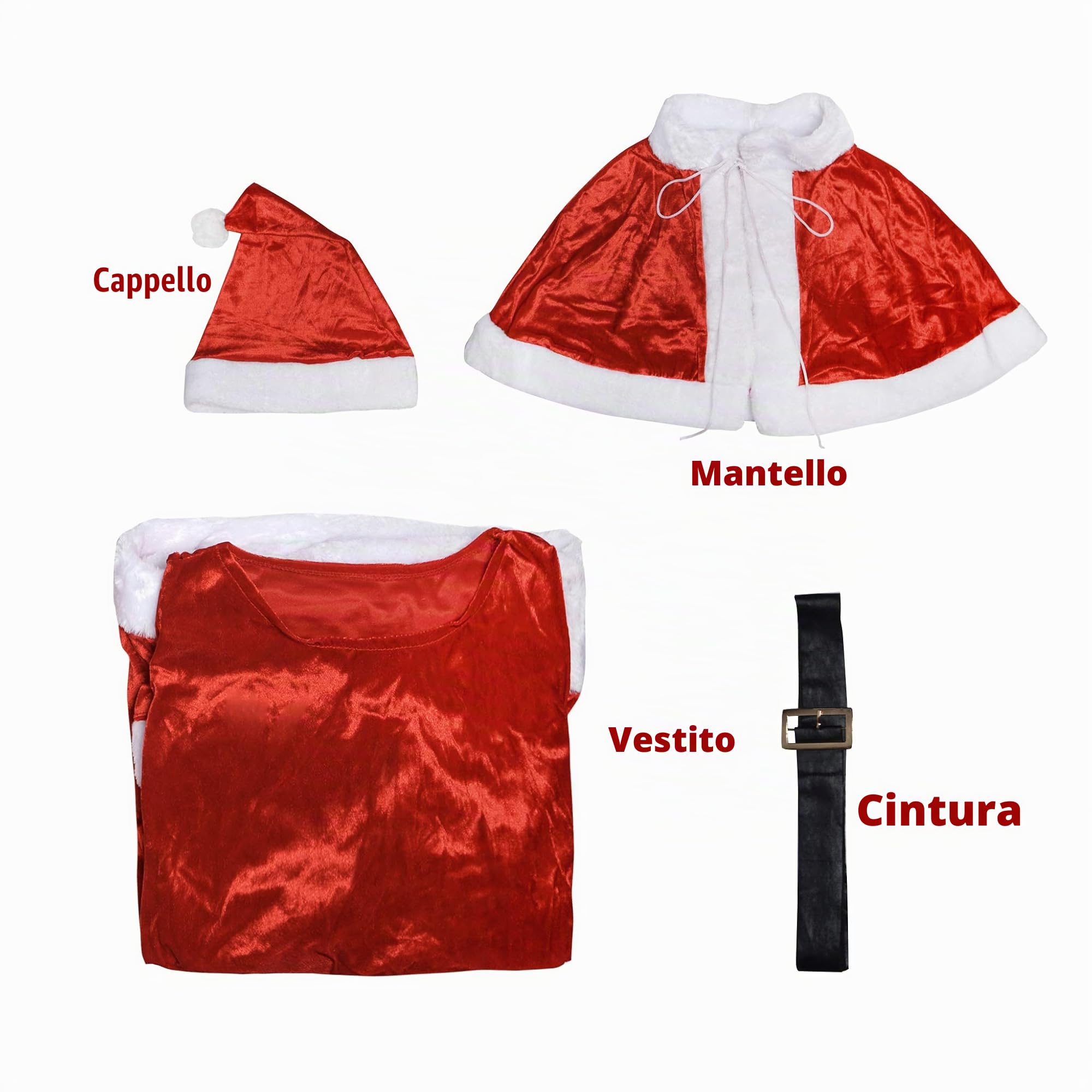 EraSpooky Donna Babbo Natale Festive Fancy Dress Vestito Costume