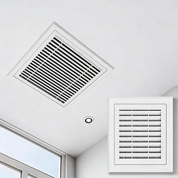 SRNSAEB Heavy-Duty Louvered Grille Access Panel, Ceiling Access Door Drywall for Bathroom Plumbing/Service/Pipe Wells/Wiring, Customizable Inspection Hole Cover700x900mm/28x36in
