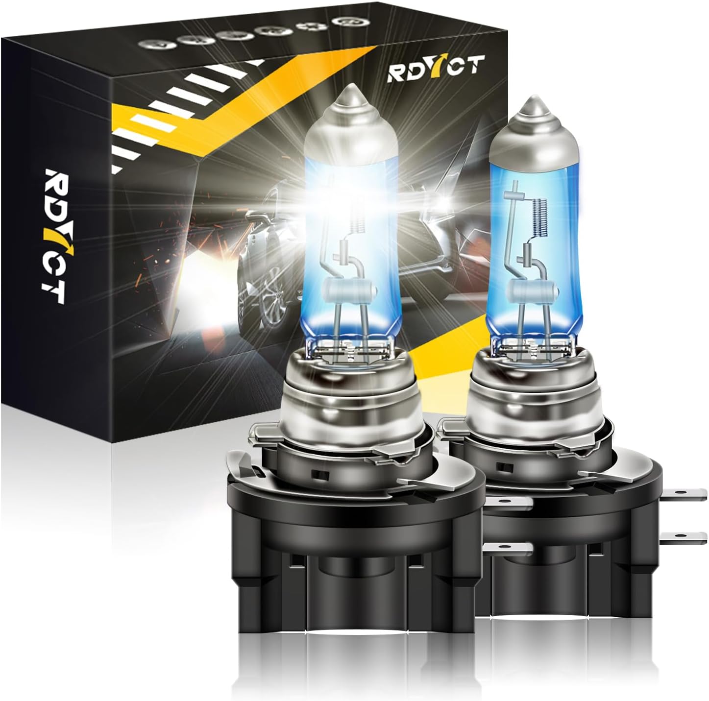 RDYCT H11B Halogen Bulb Super Bright Warm White High Low Beam