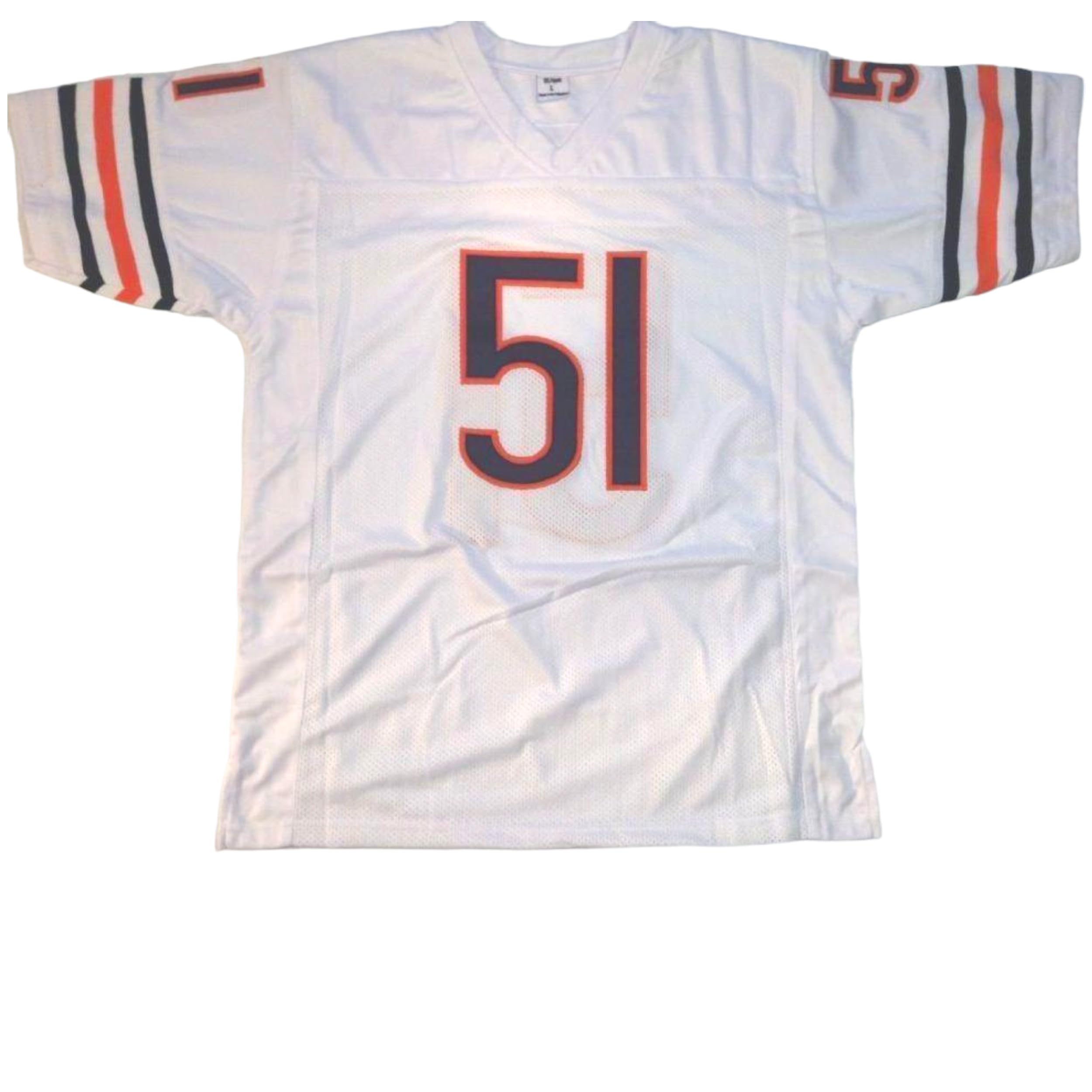 Generic Dick Butkus White Jersey Stitched Custom Football New No Brand/Logos (US, Alpha, Large, Regular, Regular, White)