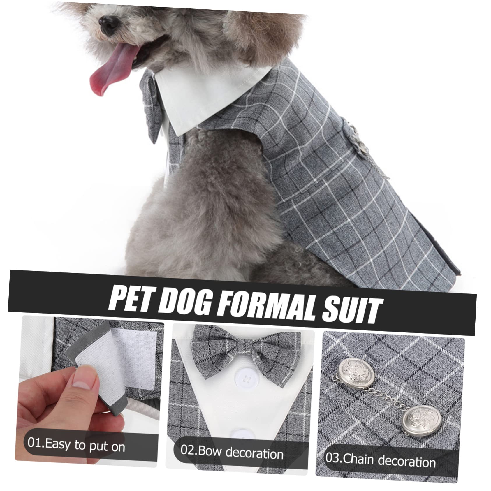 ABOOFAN 2 Pz Tuta Da Compagnia Vestiti Per Cani Poliestere Animale Domestico Decorare