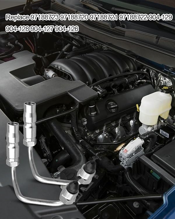 8 PCS 97188720 Fuel Injector Lines Set Fit for Chevy Silverado 2500HD 3500 by AUGREX - Used condition - Image 5
