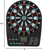 Vista 9 de Tablero de dardos electrónico, tablero de dardos suaves de alta confiabilidad, rendimiento estable, fabricación profesional simple, pantalla LCD