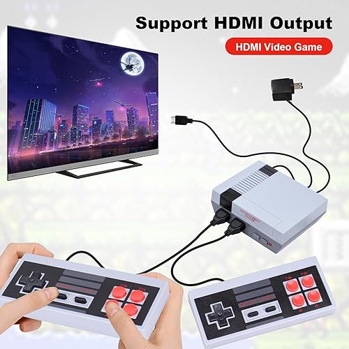 Miniatura 3 de Classic HD Retro Game Console, Mini Classic Game Console Built-in with 621 Retro Games HDMI Input Dual Players Mode for Kids, Adult, Children Gift,