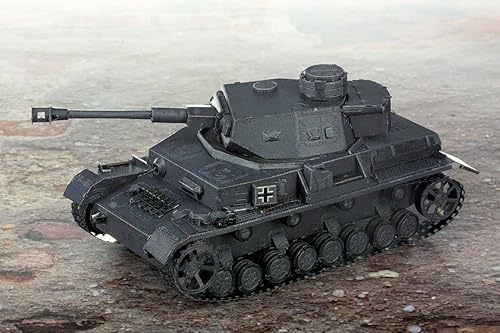 Miniatura 5 de Metal Earth Fascinations Premium Series Panzer IV Tank 3D Kit de modelo de metal con pinzas