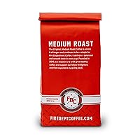 Vista 77 de Fire Department Coffee - Café de vainilla bourbon - Devuelve a los bomberos - Grano entero con infusión de vainilla y bourbon - Sin alcohol