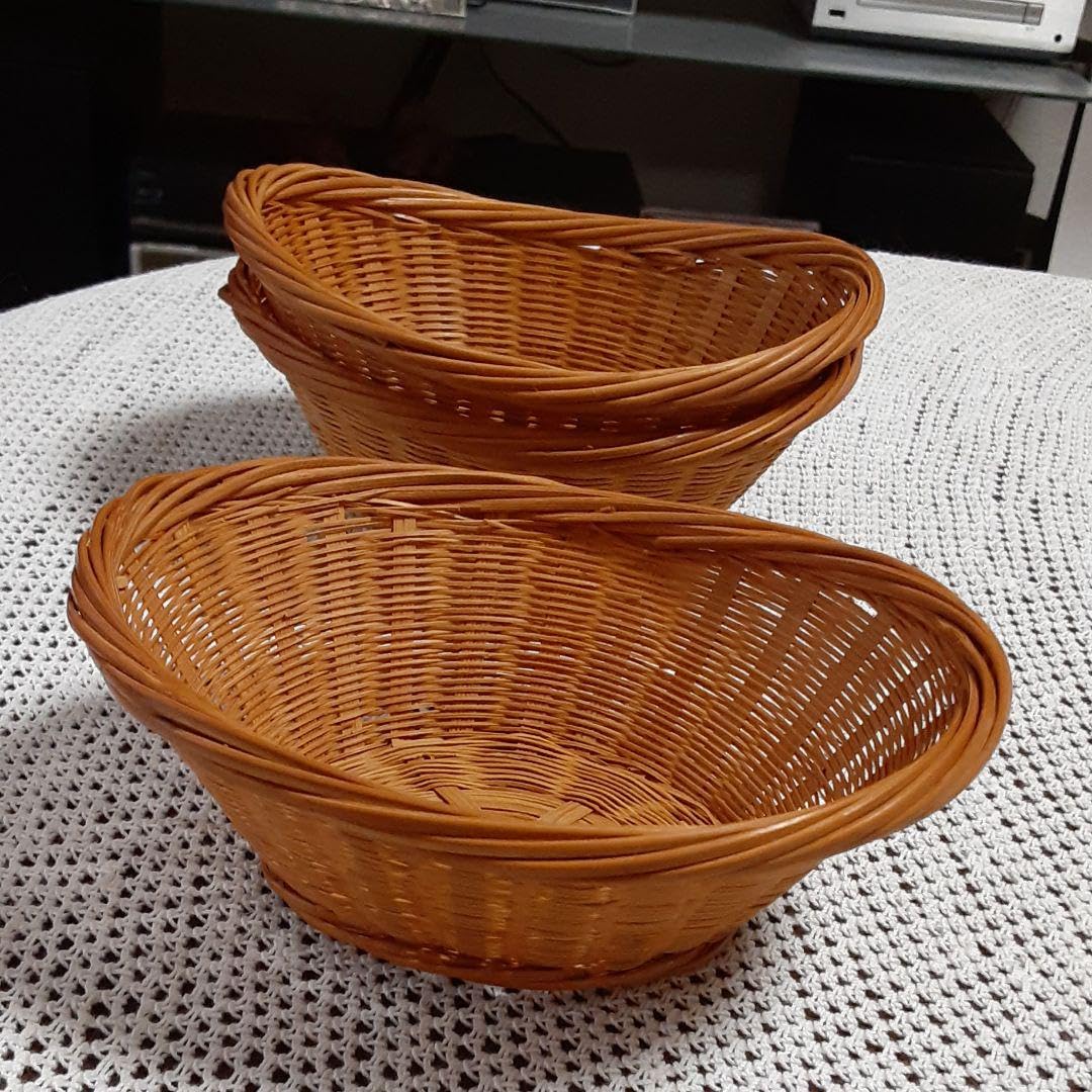 竹細工 小物入れ 伝統工芸 昭和レトロ 日本製 6個セット】竹ざる 竹かご