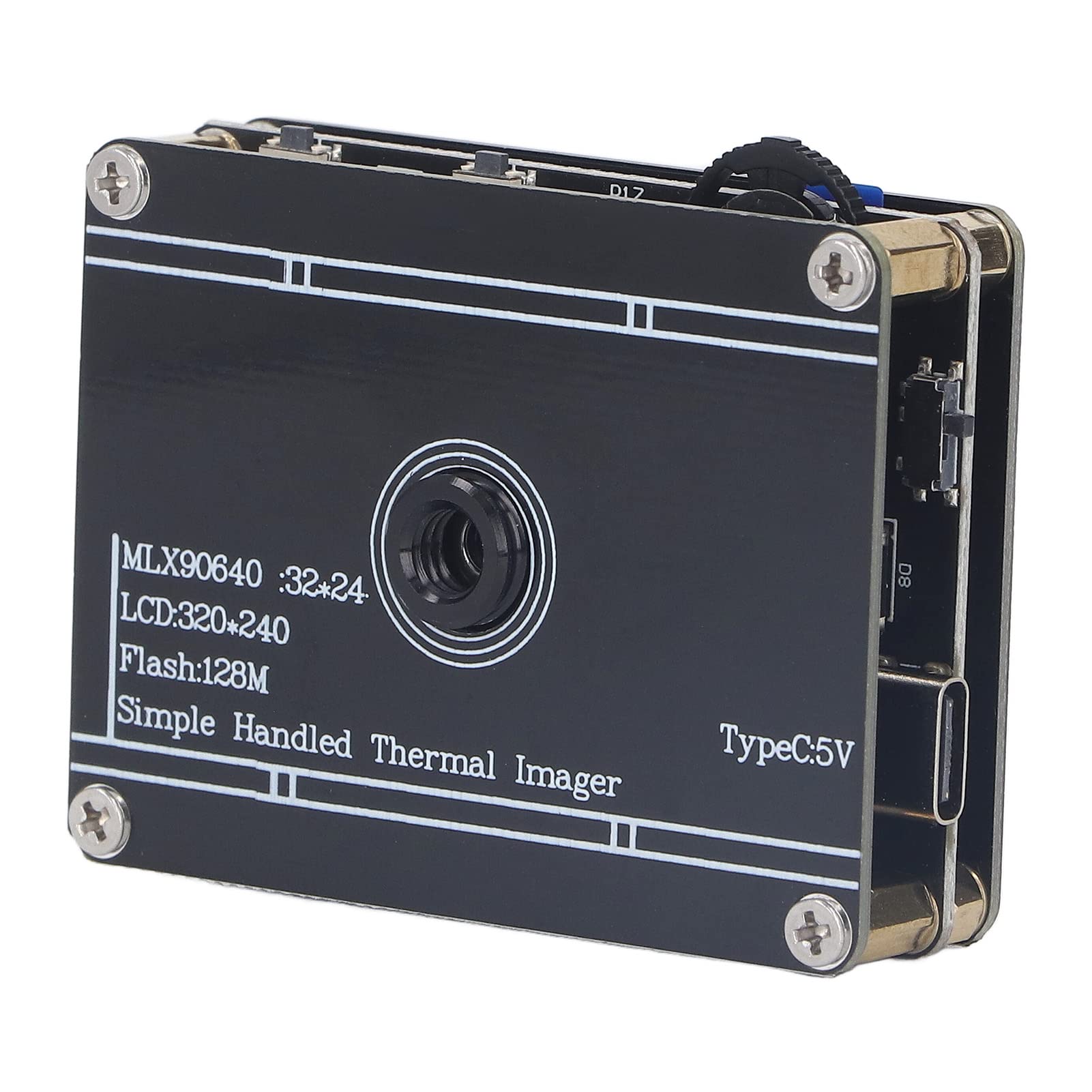 Tragbare Infrarot Wärmebildkamera,2 Zoll LCD Bildschirm 320 * 240,Messbereich -40℃ Bis 300℃,4H Akkus,USB C Ladung,Speichert 100 Bilder,Für Temperaturmessung
