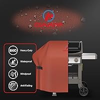 Vista 30 de Comnova - Cubierta para parrilla de 55 pulgadas, cubierta de gas 600D para parrilla al aire libre, resistente e impermeable, Weber, Char-Broil