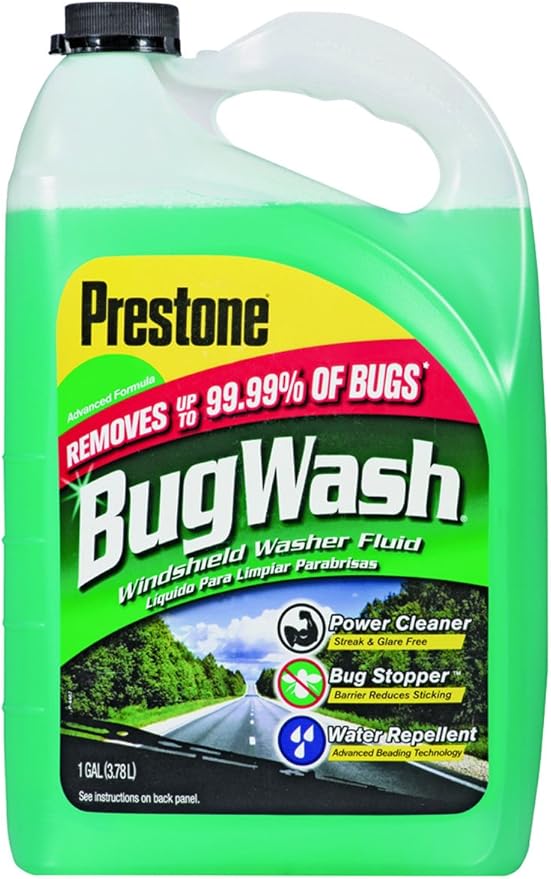 Prestone AS-657 Windshield Washer, 1 gal, Bottle, Clear Green, Liquid