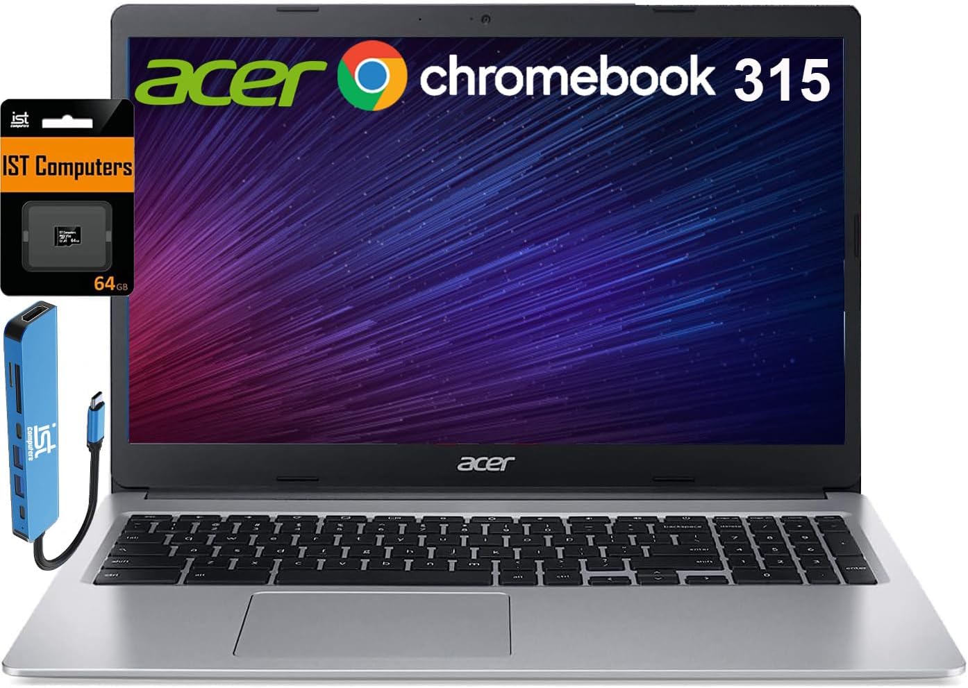 acer Chromebook 315 15.6″ (Intel Celeron N4500, 4GB RAM, 128GB Storage (64GB eMM…