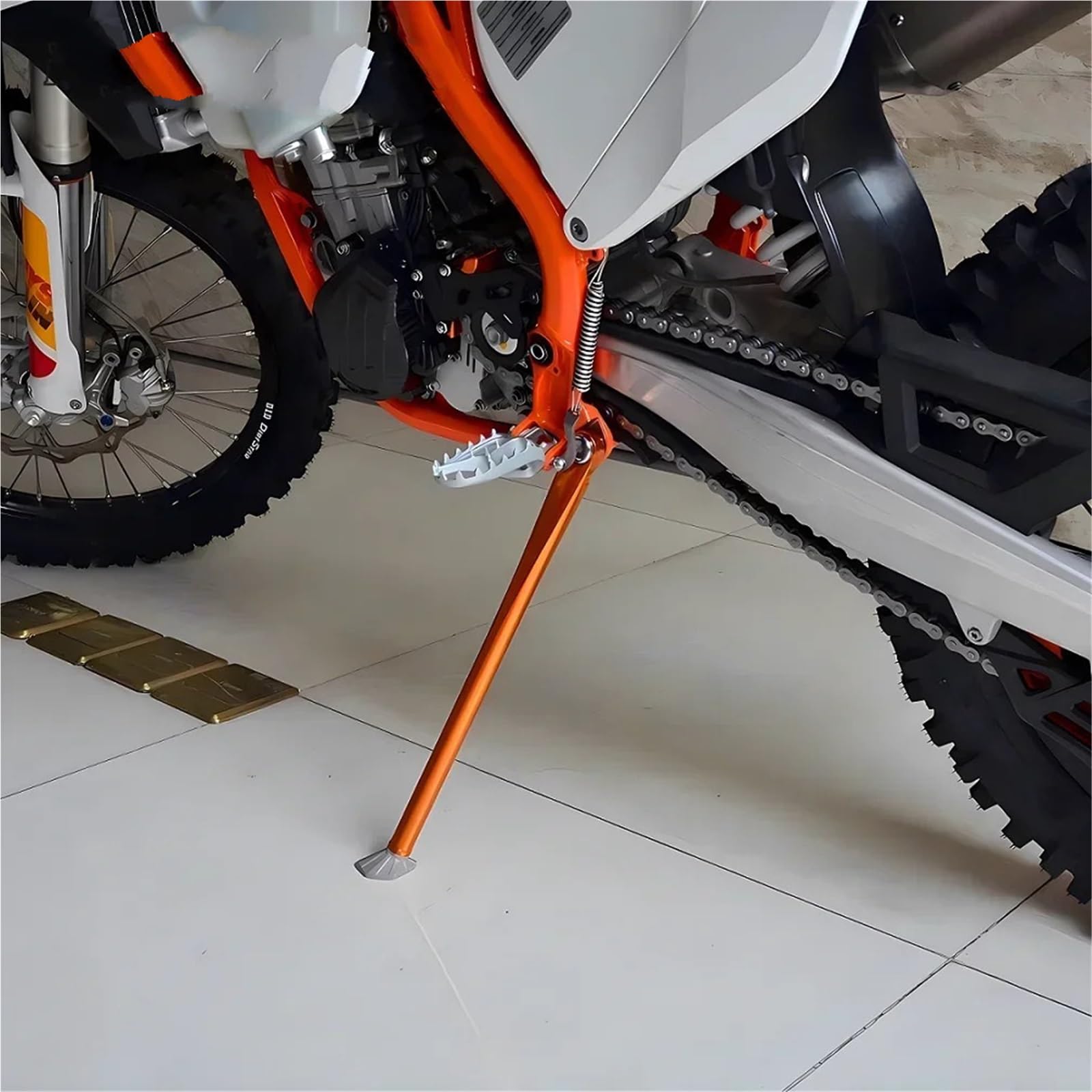 adapter podpórki Zestaw Sprężyn Podpórki Bocznej Do Motocykla Pasuje K&TM EXC EXCF XC XCF XCW SX SXF Six Husq&varna TE FE2008-2023(08-16 Orange)