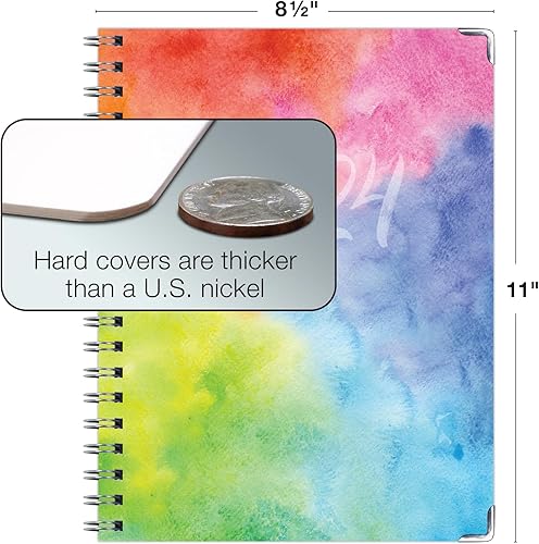 Miniatura 4 de Global Printed Products Agenda 2024 de tapa dura (noviembre de 2023 a diciembre de 2024) agenda diaria, semanal, mensual, anual, de 8.5 x 11