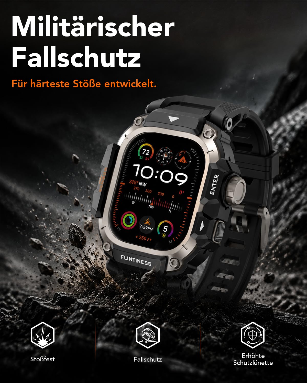 SPGUARD Pulsera compatible con Samsung Galaxy Watch 49 mm (2025/2024), correa de acero inoxidable, pulsera de metal para mujer y hombre, no para Galaxy Watch Ultra