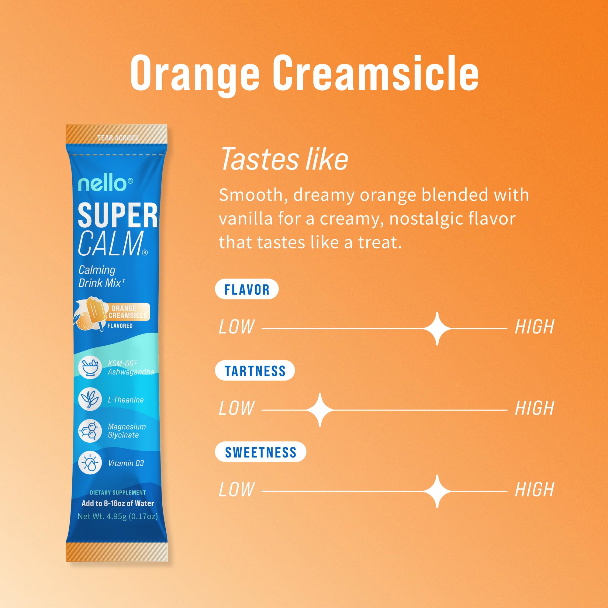 Amazon.com: Nello Supercalm Powdered Drink Mix, Cortisol Reducer