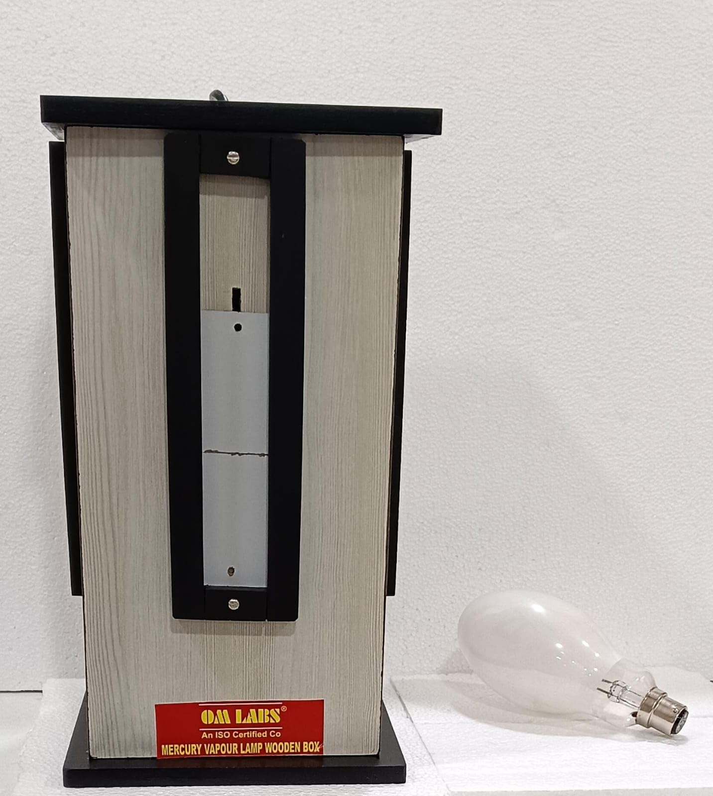 Mercury Vapour Lamp Wooden Box (With Lamp 160Watts) Brand OM Labs-image-43