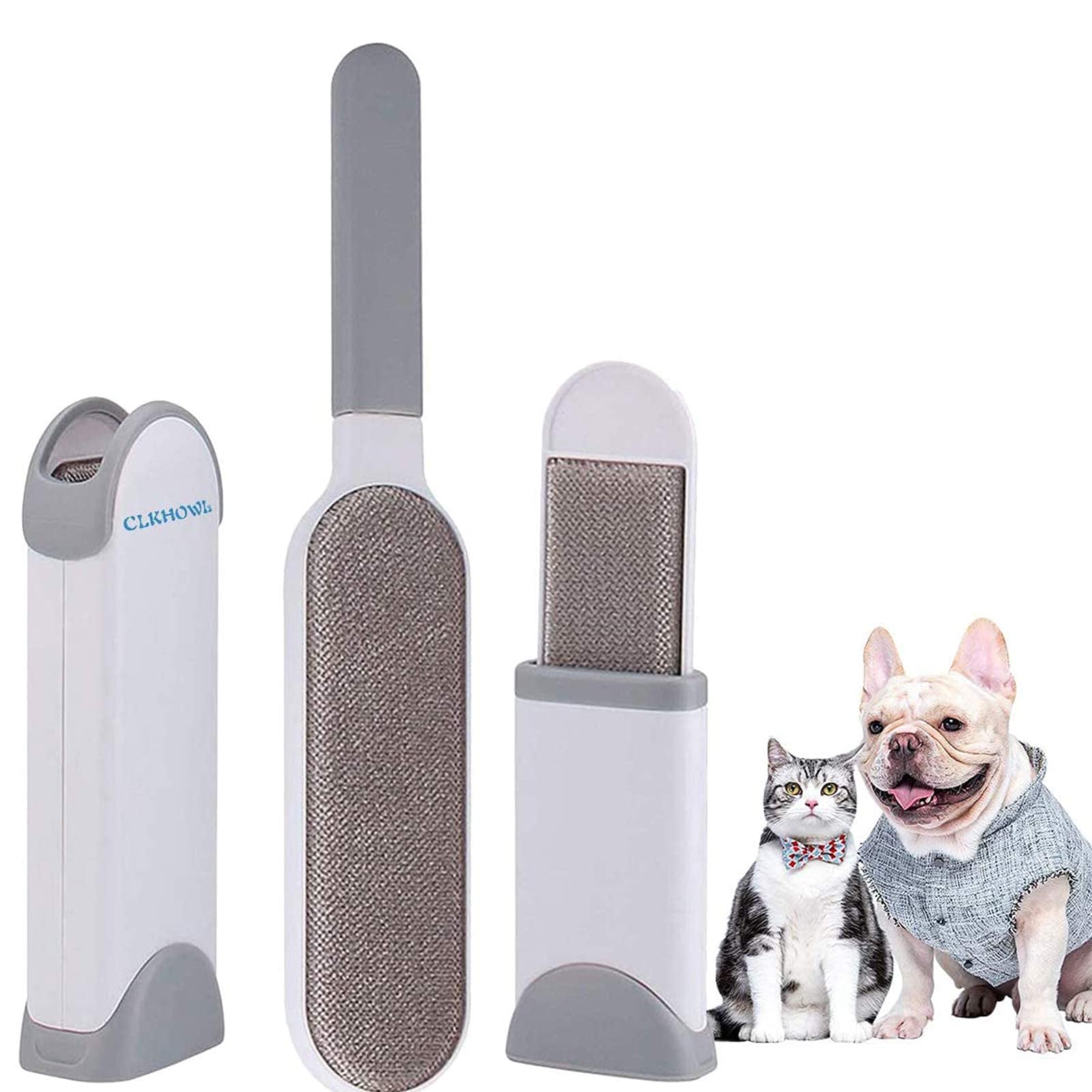 RvPaws Pet Hair Remover Brush Double-Sided - Fur & Lint Removal Brush with Self-Cleaning Base, Dog & Cat Hair Remover for Furniture, Couch, Carpet, Bed, Car Seat and Clothing (B09GYKRF8W) Amazon Price History, Amazon Price Tracker