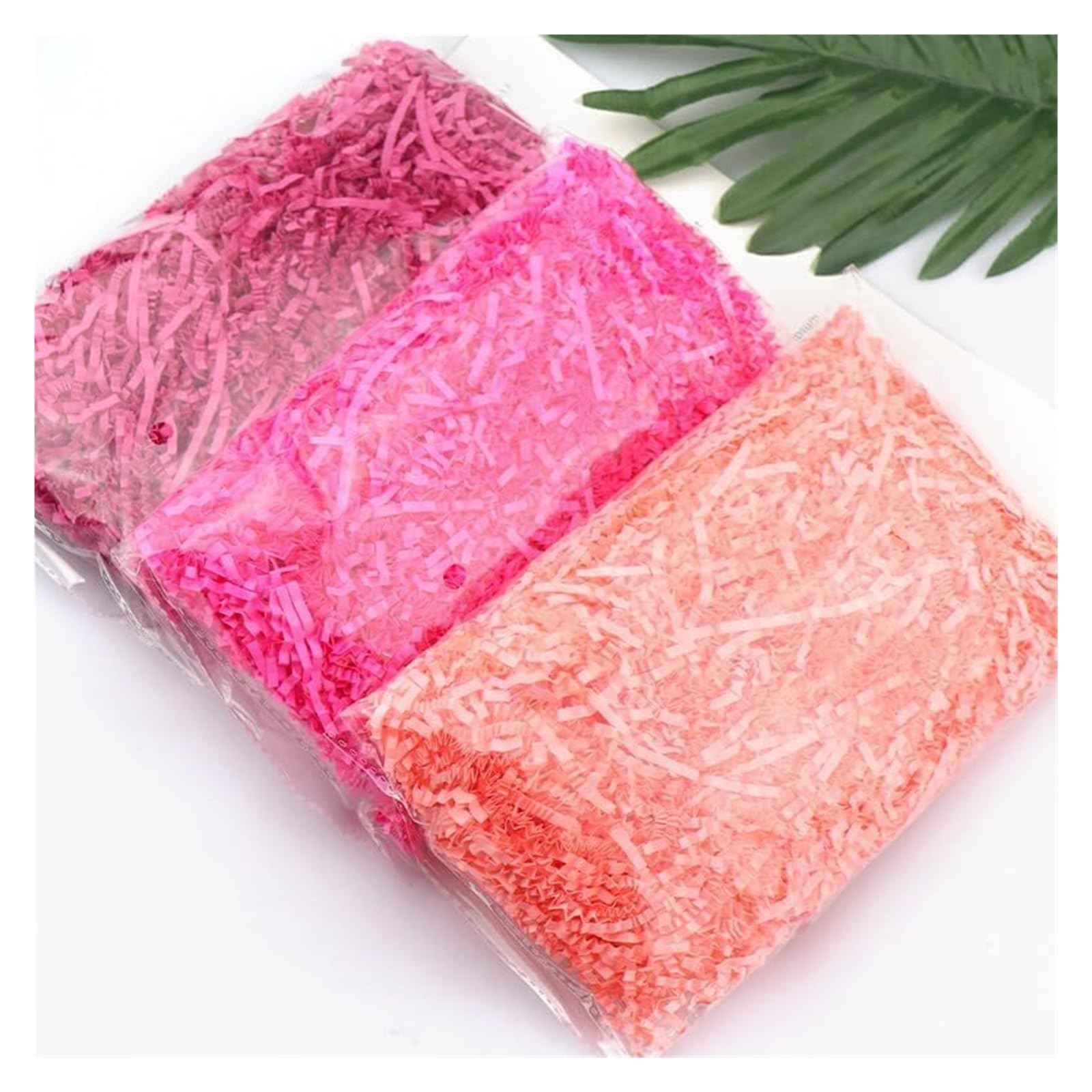 Papier Marszczony Cięty Wielokolorowy 100-500g(Orange Red,500g)