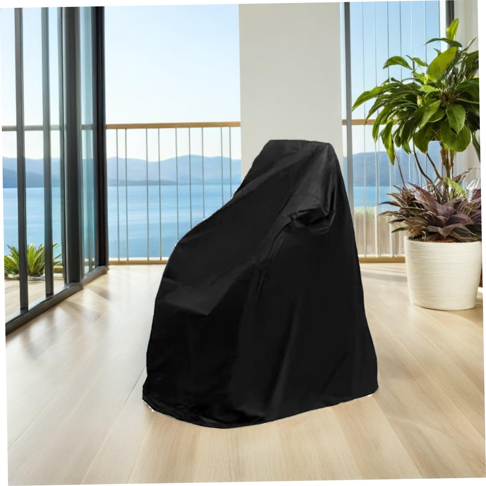Funda 115x75x130cm Eléctrica Negra para Ruedas de Oxford Silla